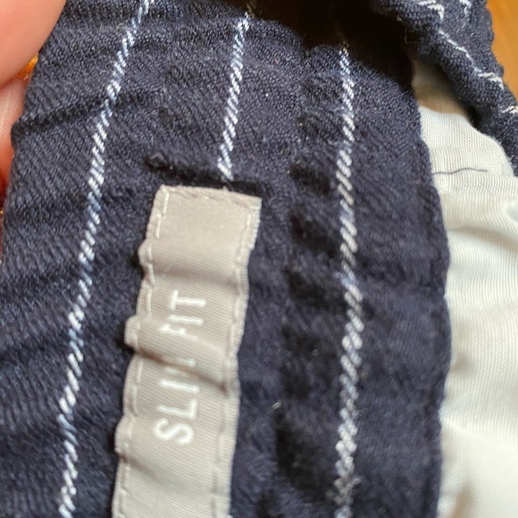 Forever 21 Male Pants Pinstriped Slim Fit Tapered - Picture 7 of 8